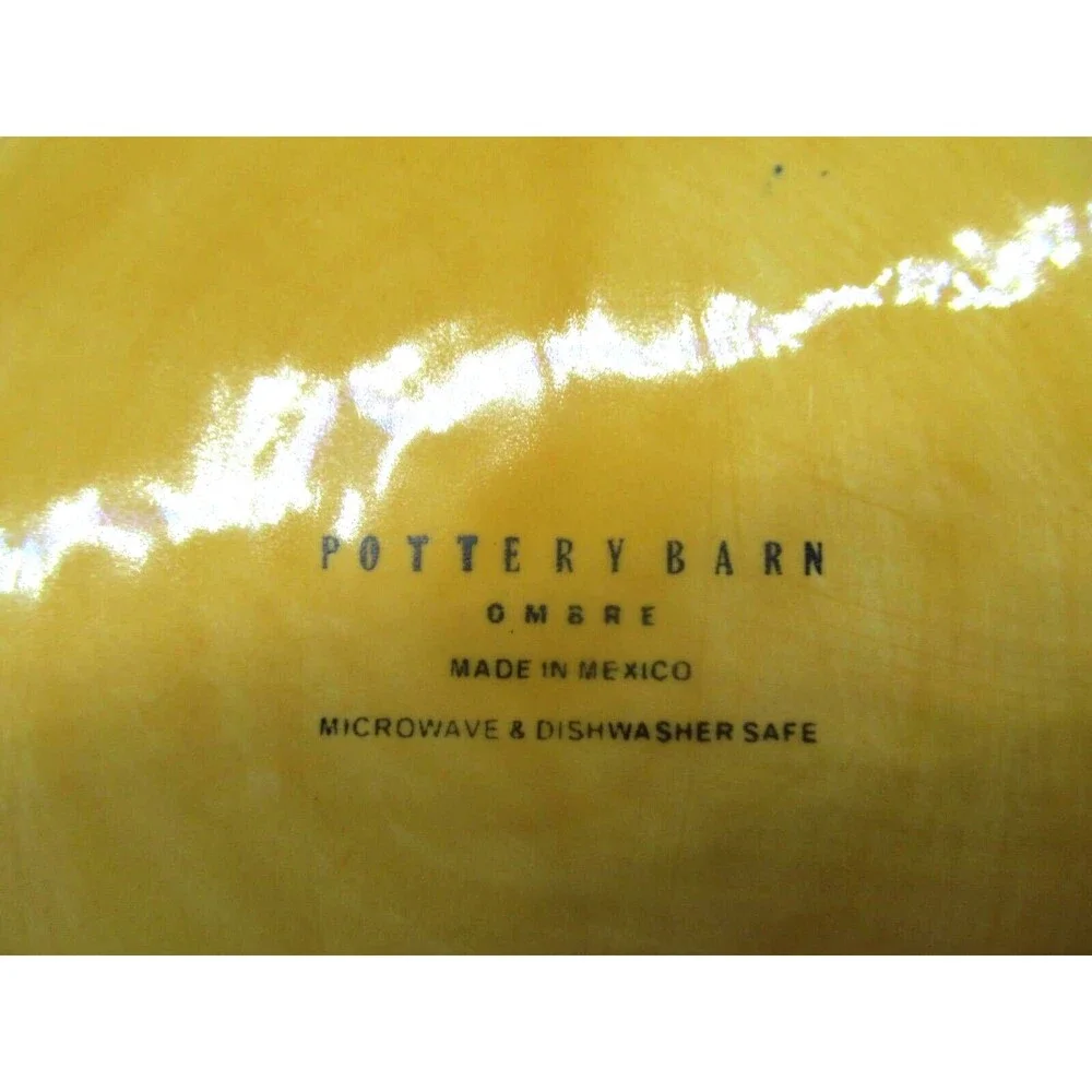 Pottery Barn Ombre Yellow 11